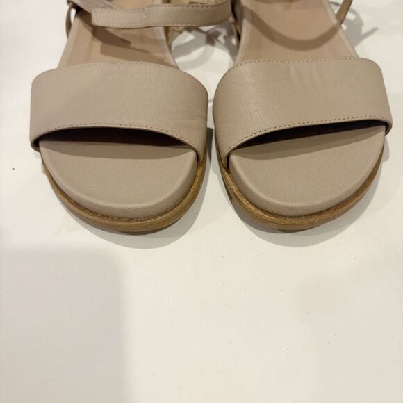 Eileen Fisher Demo Sandals Size 9 Nude Leather $148.00 - Picture 3 of 9